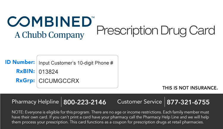 Combined Insurance Prescription Discount Card